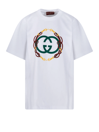 T-shirt GUCCI in jersey di cotone con stampa - Moda & Modi Luxury
