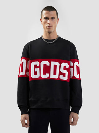 Felpa GCDS girocollo con band logo - Moda & Modi Luxury