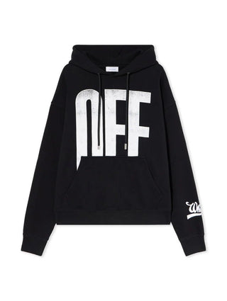 Felpa con cappuccio OFF - WHITE Big Off Diagonal Skate - Moda & Modi Luxury