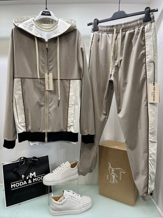 PRET A PORTER BY YES LONDON Pantatuta con elastico e bande laterali - Moda & Modi Luxury