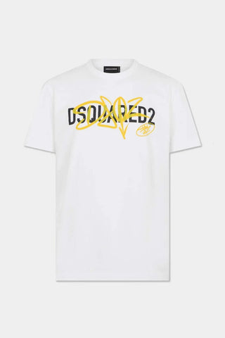T-shirt DSQUARED2 Graffiti Cool Fit - Moda & Modi Luxury