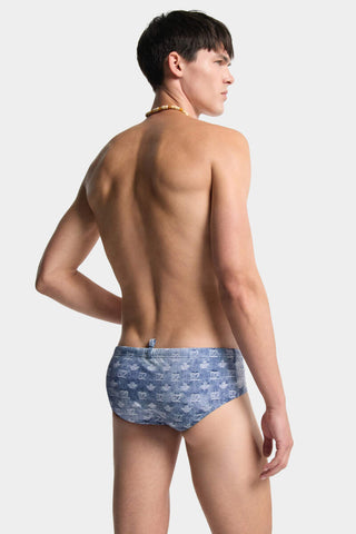 Costume Slip DSQUARED2 Swim Brief Monogram - Moda & Modi Luxury