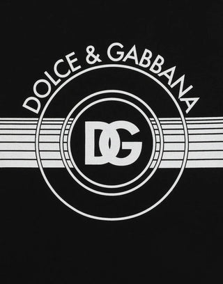 T-shirt DOLCE&GABBANA in cotone interlock stampa logo DG - Moda & Modi Luxury