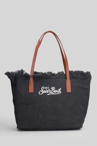 Borsa SAINT BARTH shopper City medium in canvas con frange - Moda & Modi Luxury