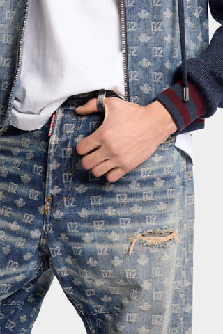 Jeans DSQUARED2 in Monogramma Kawaii lavaggio dirty - Moda & Modi Luxury