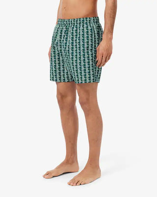 Boxer mare LACOSTE midi con stampa con monogramma - Moda & Modi Luxury