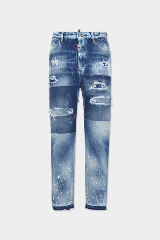 Jeans DSQUARED2 London Bro con lavaggio medio strappato - Moda & Modi Luxury