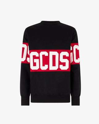 Felpa GCDS girocollo con band logo - Moda & Modi Luxury