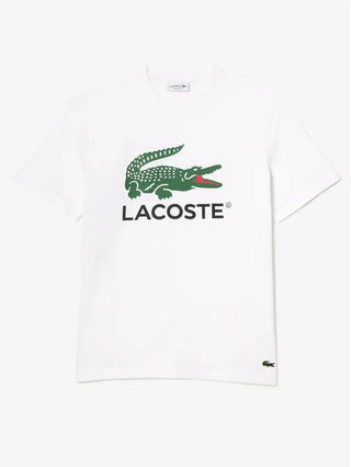 T-shirt LACOSTE Uomo in cotone con stampa del Brand - Moda & Modi Luxury