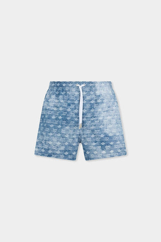 Costume DSQUARED2 Boxer Midi Swim Monogram - Moda & Modi Luxury