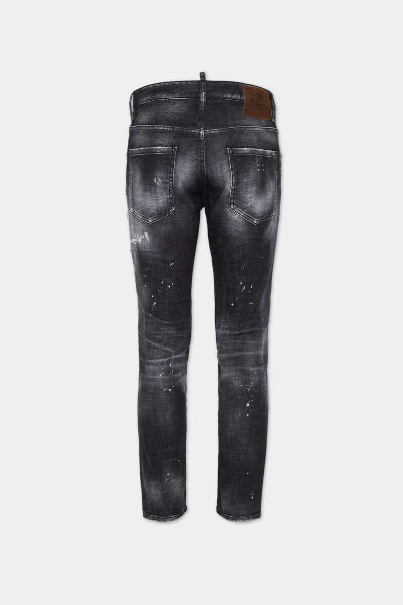 Jeans DSQUARED2 Black Rocky Mountains Wash Skater – Moda Jeans DSQUARED2 Black Rocky Mountains Wash Skater – Moda