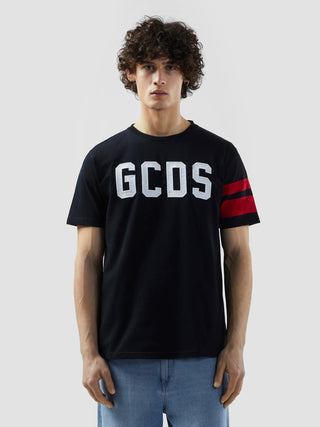 T-shirt GCDS regular con logo nero - Moda & Modi Luxury