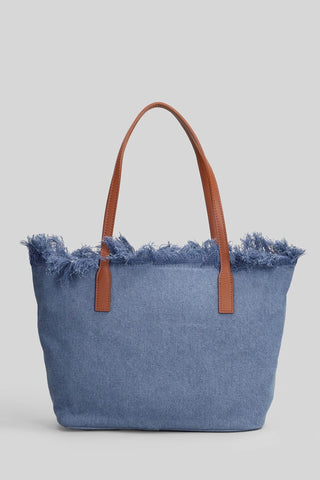 Borsa SAINT BARTH shopper City in canvas con frange - Moda & Modi Luxury