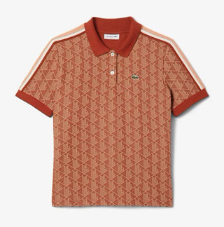 Polo LACOSTE in Jacquard con monogramma slim fit - Moda & Modi Luxury