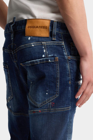 Jeans DSQUARED2 Medium Red Spot Wash Biker - Moda & Modi Luxury