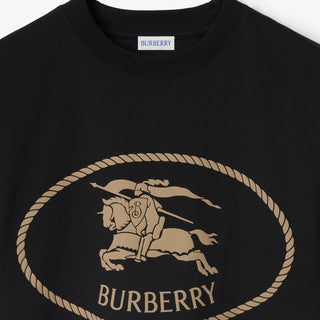 T-shirt BURBERRY con Knight Stamp - Moda & Modi Luxury