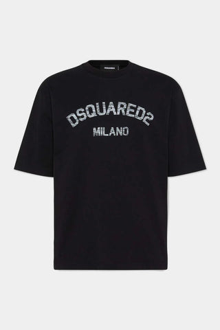 T-shirt DSQUARED2 Loose Fit Faded Milano - Moda & Modi Luxury
