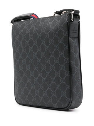 GUCCI Borsa a tracolla GG in tessuto supreme nero - Moda & Modi Luxury