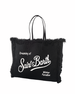 Borsa SAINT BARTH Big Vanity Wool Rib - Moda & Modi Luxury