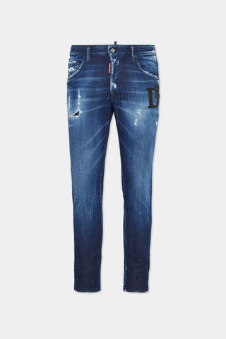 Jeans DSQUARED2 skater blu scuro - Moda & Modi Luxury