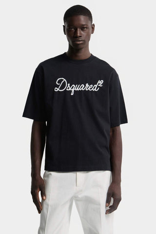 T-shirt DSQUARED2 Embroidered Loose Fit - Moda & Modi Luxury