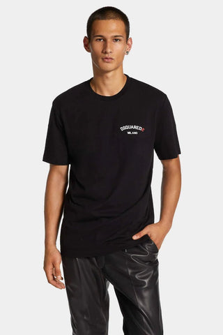 T-shirt DSQUARED2 Regular Fit Rubber Logo - Moda & Modi Luxury