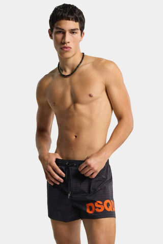 Boxer Mare DSQUARED2 midi con logo - Moda & Modi Luxury