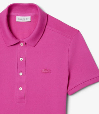 Polo LACOSTE da donna in piquè di cotone stretch - Moda & Modi Luxury