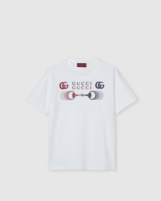 T-shirt GUCCI in jersey di cotone stampato - Moda & Modi Luxury