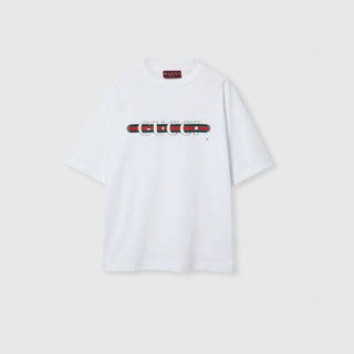 T-shirt GUCCI in jersey di cotone stampato - Moda & Modi Luxury