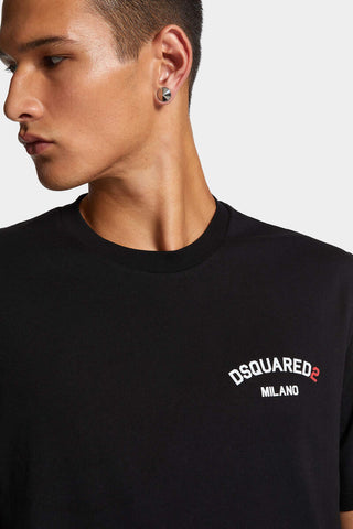 T-shirt DSQUARED2 Regular Fit Rubber Logo - Moda & Modi Luxury