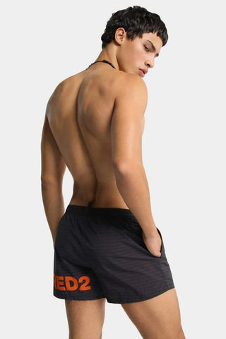 Boxer Mare DSQUARED2 midi con logo - Moda & Modi Luxury
