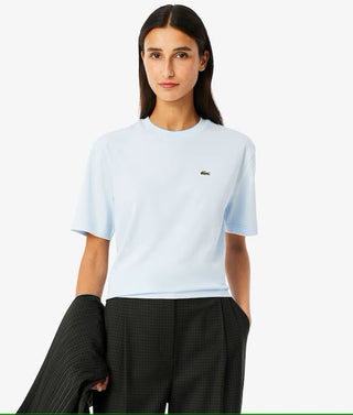 T-shirt LACOSTE donna in morbido cotone relaxed - Moda & Modi Luxury