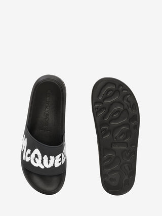 ALEXANDER MCQUEEN Sandali In Gomma McQueen Graffiti - Moda & Modi Luxury